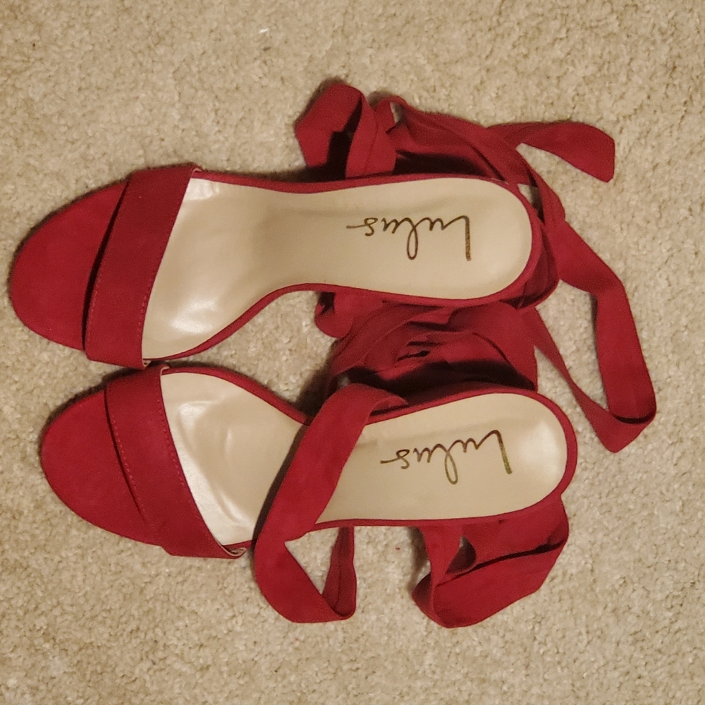 red heels.
